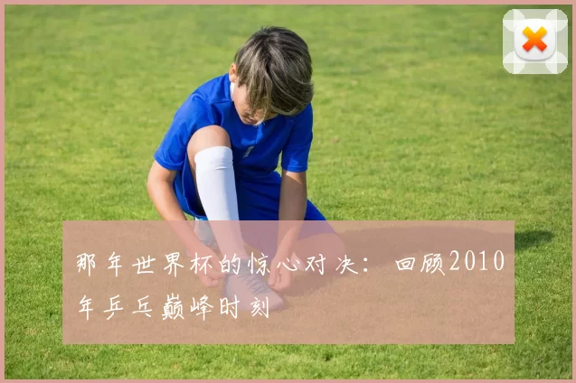 那年世界杯的惊心对决：回顾2010年乒乓巅峰时刻