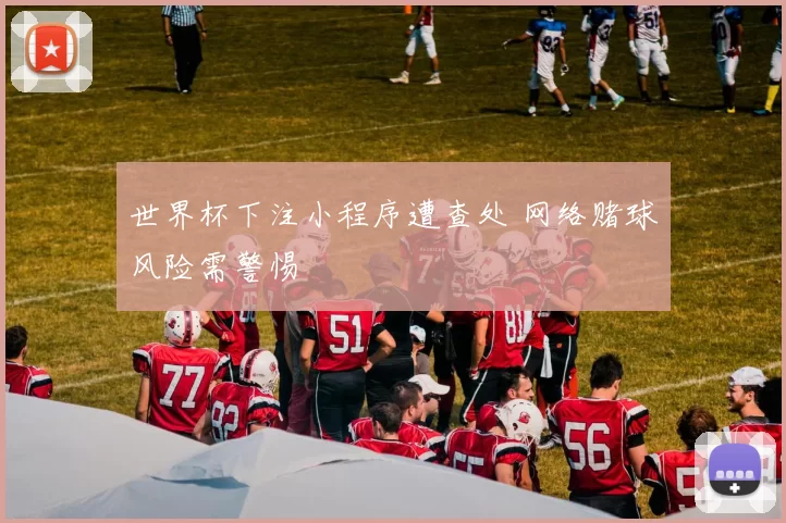 世界杯下注小程序遭查处 网络赌球风险需警惕